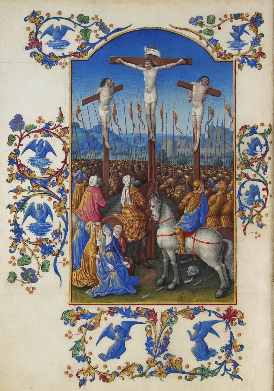 Les Très Riches Heures du Duc de Berry, Folio 152v - The Crucifixion 作者 不明