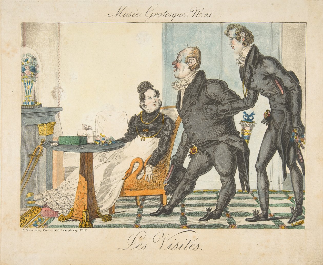 Les Visites，Musée Grotesque，第21号，19世纪初。 作者 不明