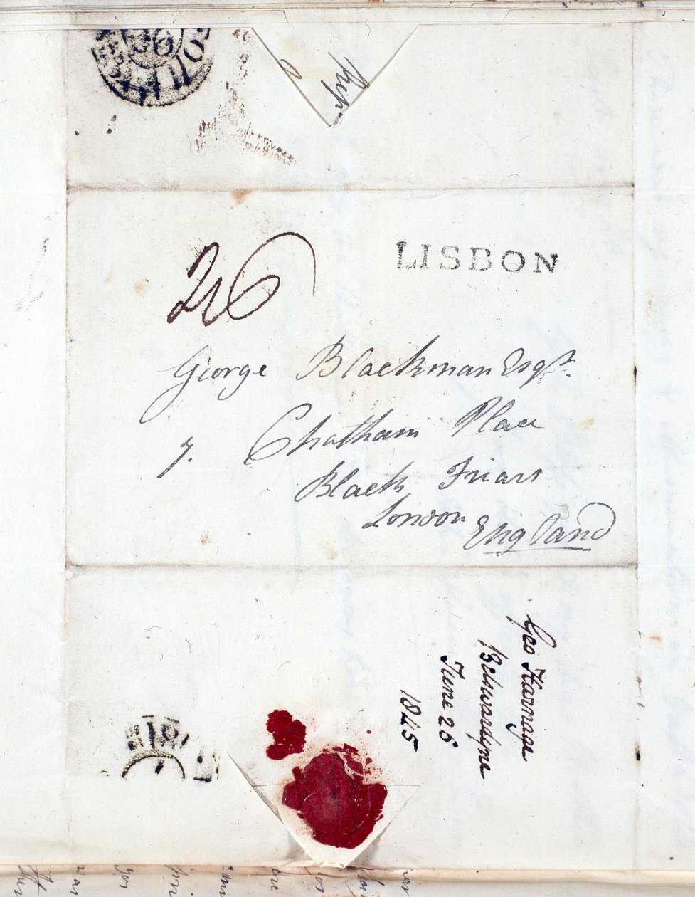 Letter from Capt J. L. Blackman, Coldstream Guards 作者 不明