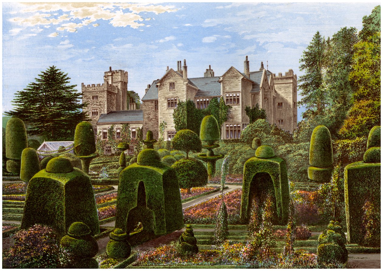 坎布里亚郡Levens Hall，c1880 作者 不明