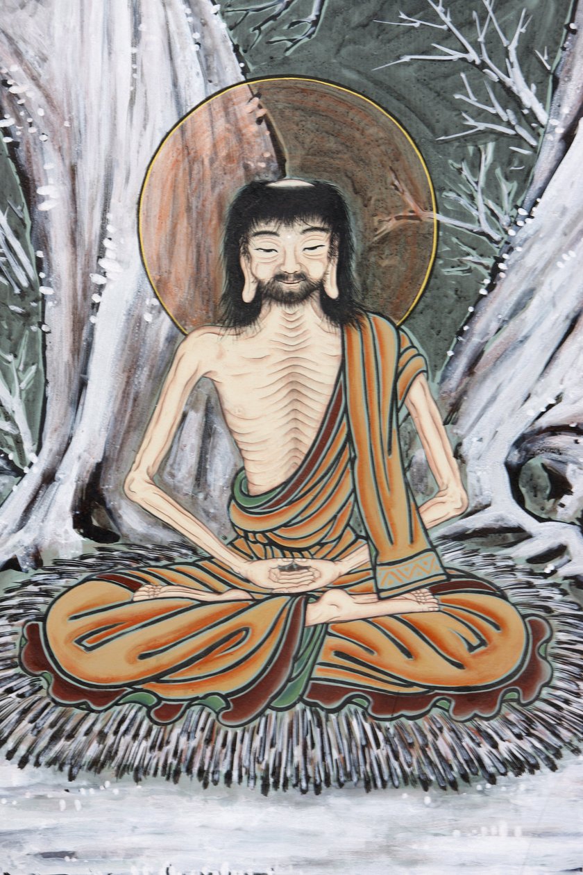 佛陀的生活这位年轻的苦行僧在六年时间里进行了极端的自我折磨，希望能够发现真理，首尔，Coree du Sud 作者 不明