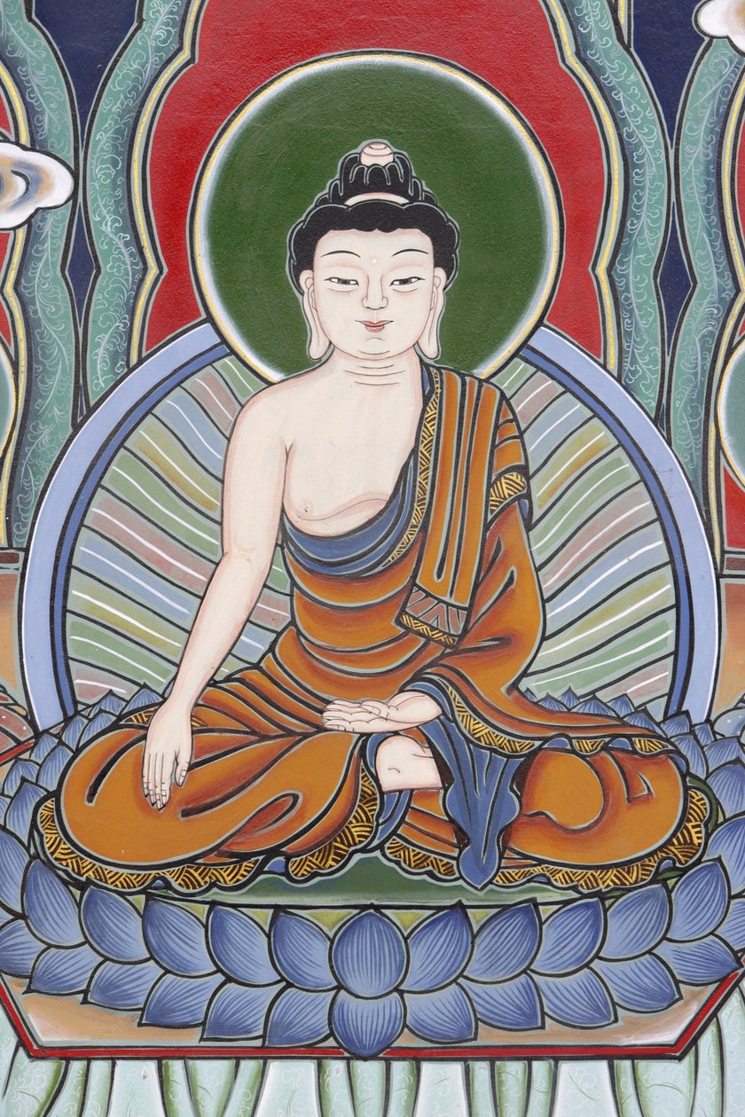 佛祖的生活冥想姿势，首尔，Coree du Sud 作者 不明