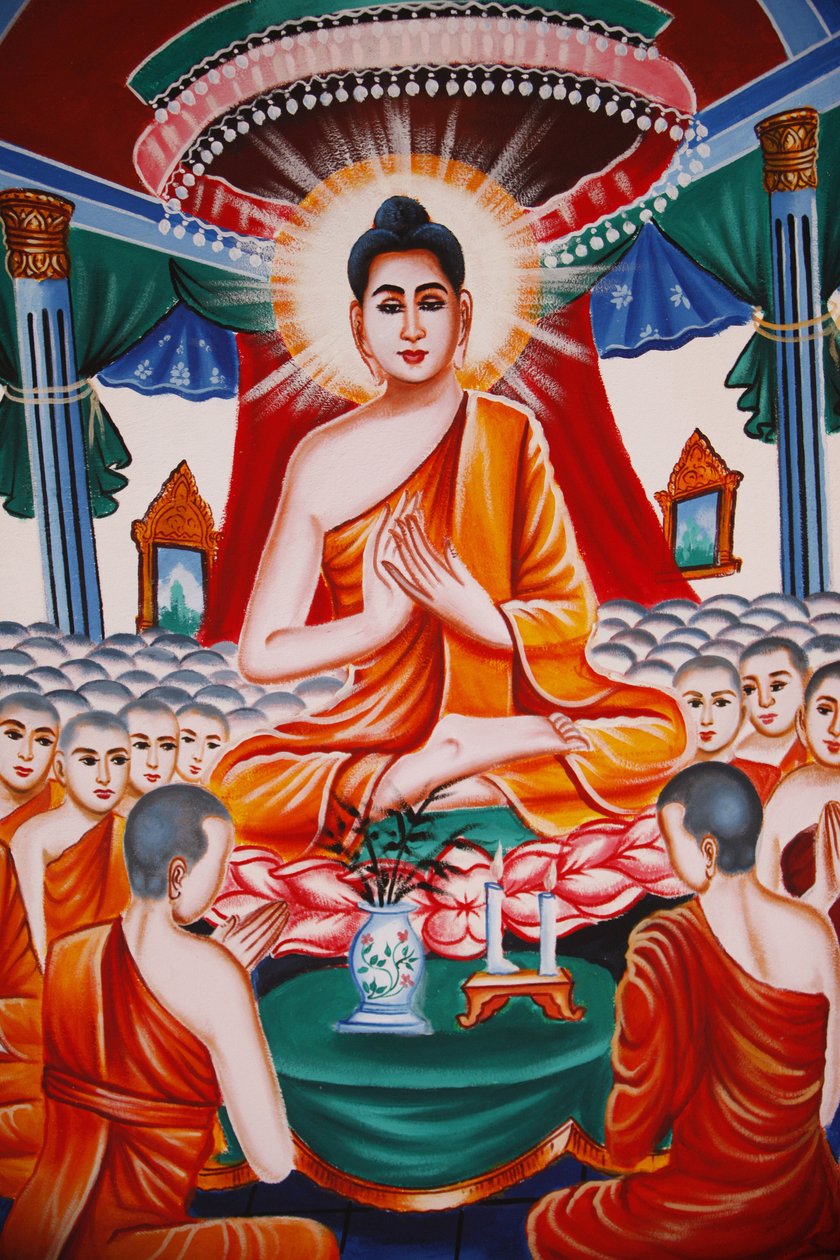 Life of the Buddha Instructing the assembly arahants, Siem Reap, Cambodia 作者 不明