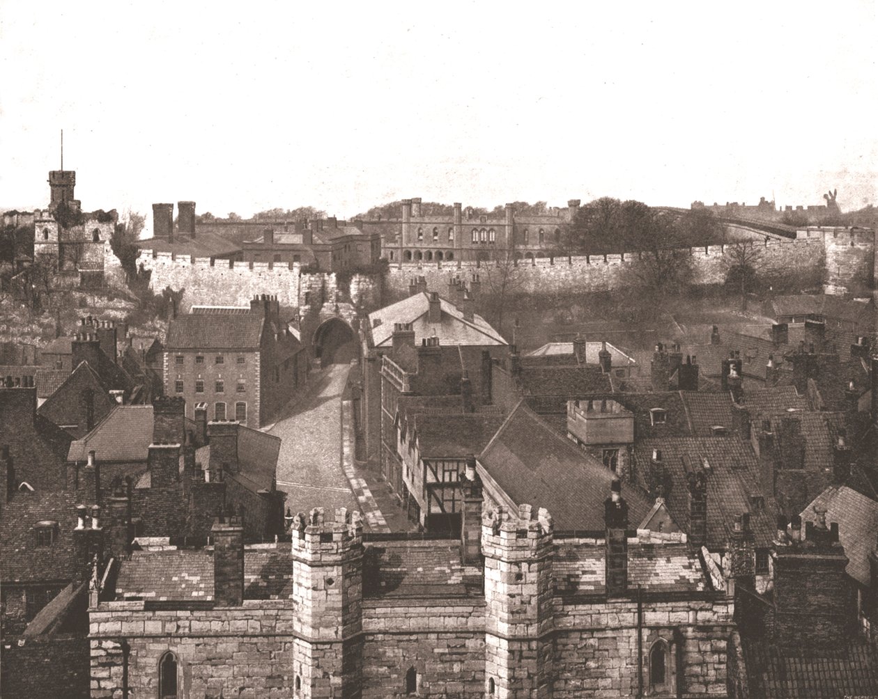 林肯城堡（Lincoln Castle），林肯郡，1894年。 作者 不明