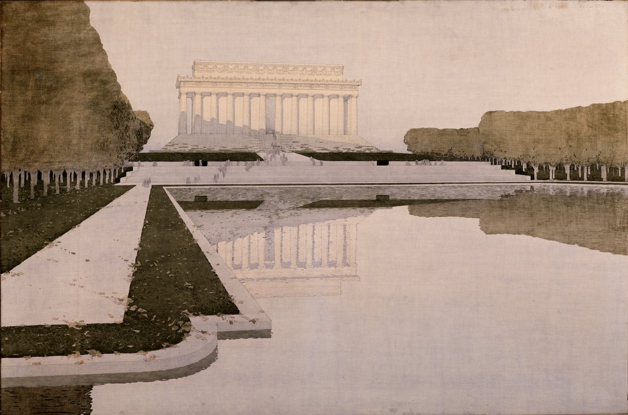 林肯纪念堂，1933-1943。 作者 不明