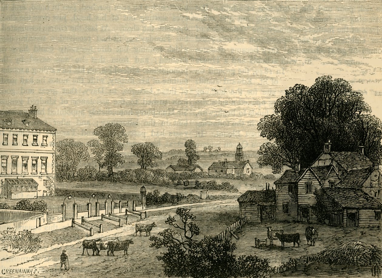 十八世纪的里森·格林（Lisson Green），c1876年。 作者 不明