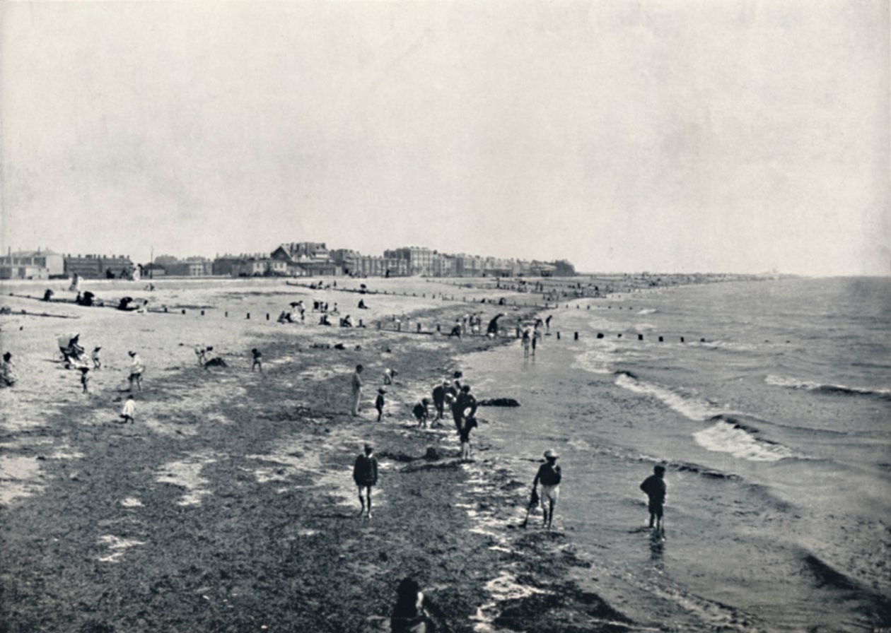 利特尔汉普顿-低水划水，1895年 作者 不明