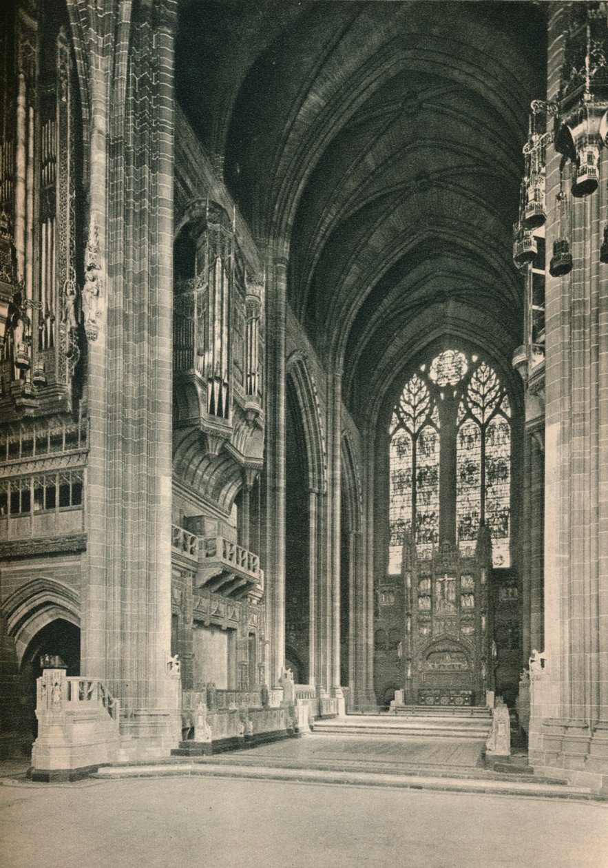 利物浦大教堂：合唱团，朝东。建筑师，G。Gilbert Scott爵士，RA，1924年 作者 不明