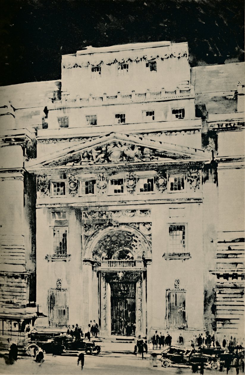劳埃德新大楼：Leadenhall街入口，1928年 作者 不明