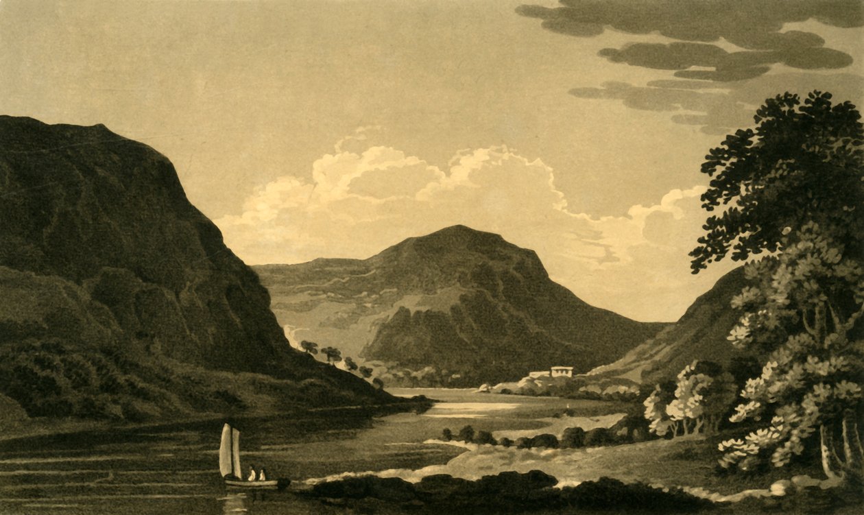 卢布·卢布奈格（Loch-Lucbnaig），东端，1802年。 作者 不明
