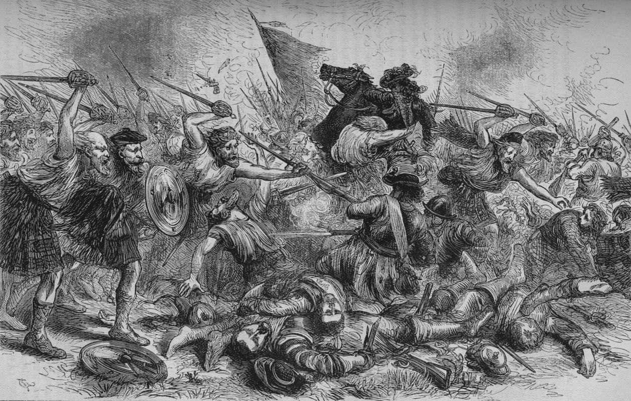 洛基耶斯在基里奇兰基的冲锋，1689年7月27日，c1880 作者 不明