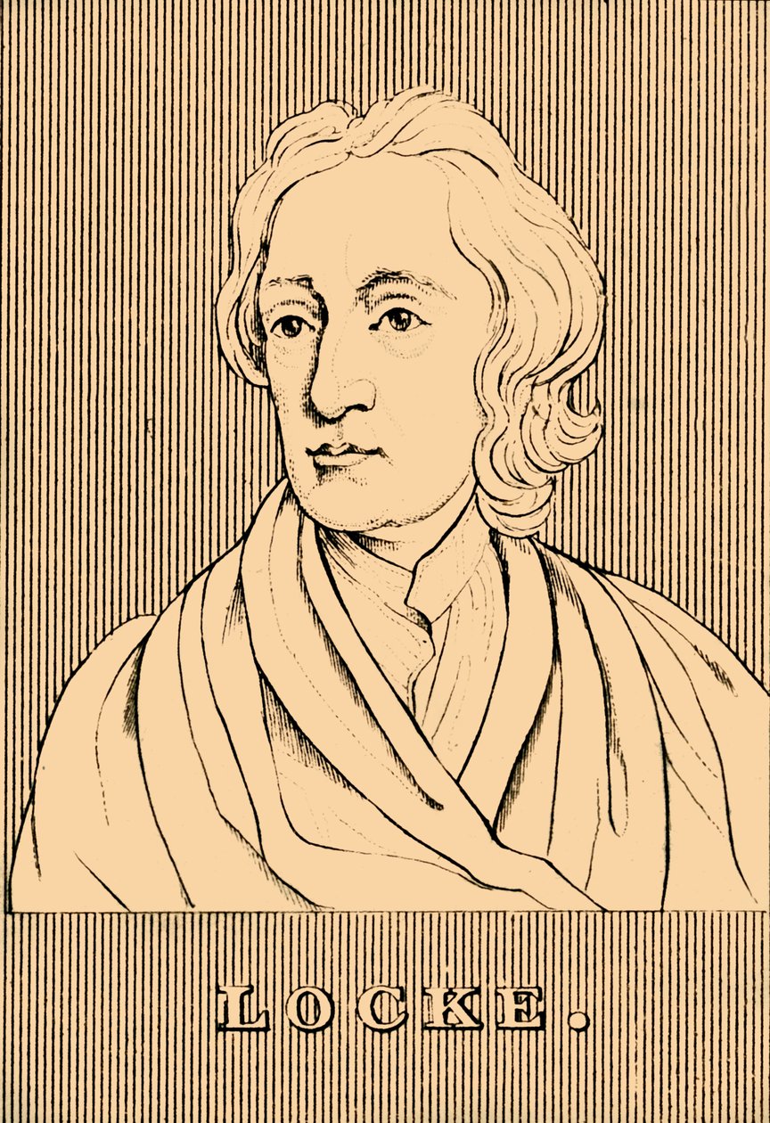 洛克（1632-1704），1830年。 作者 不明