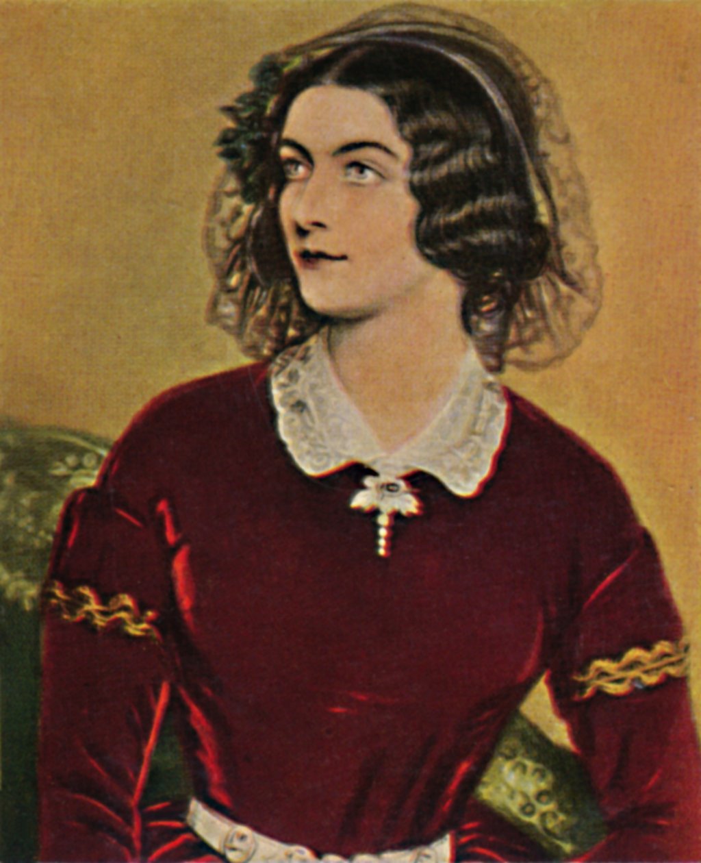 萝拉·蒙特兹（Lola Montez）1818-1861年。 -斯蒂勒（Stieler）绘画，1934年。 作者 不明