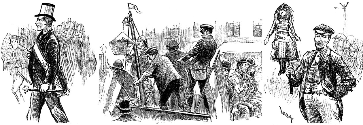1889年9月，伦敦码头工人罢工 作者 不明
