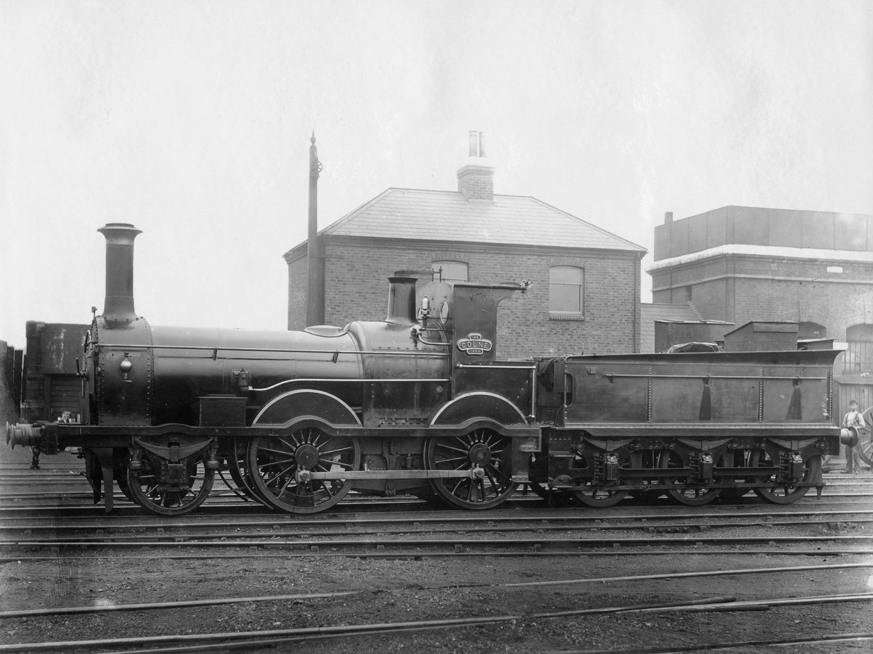 伦敦西南铁路LSWR机车148号，科恩（Colne）招标，c1880 作者 不明