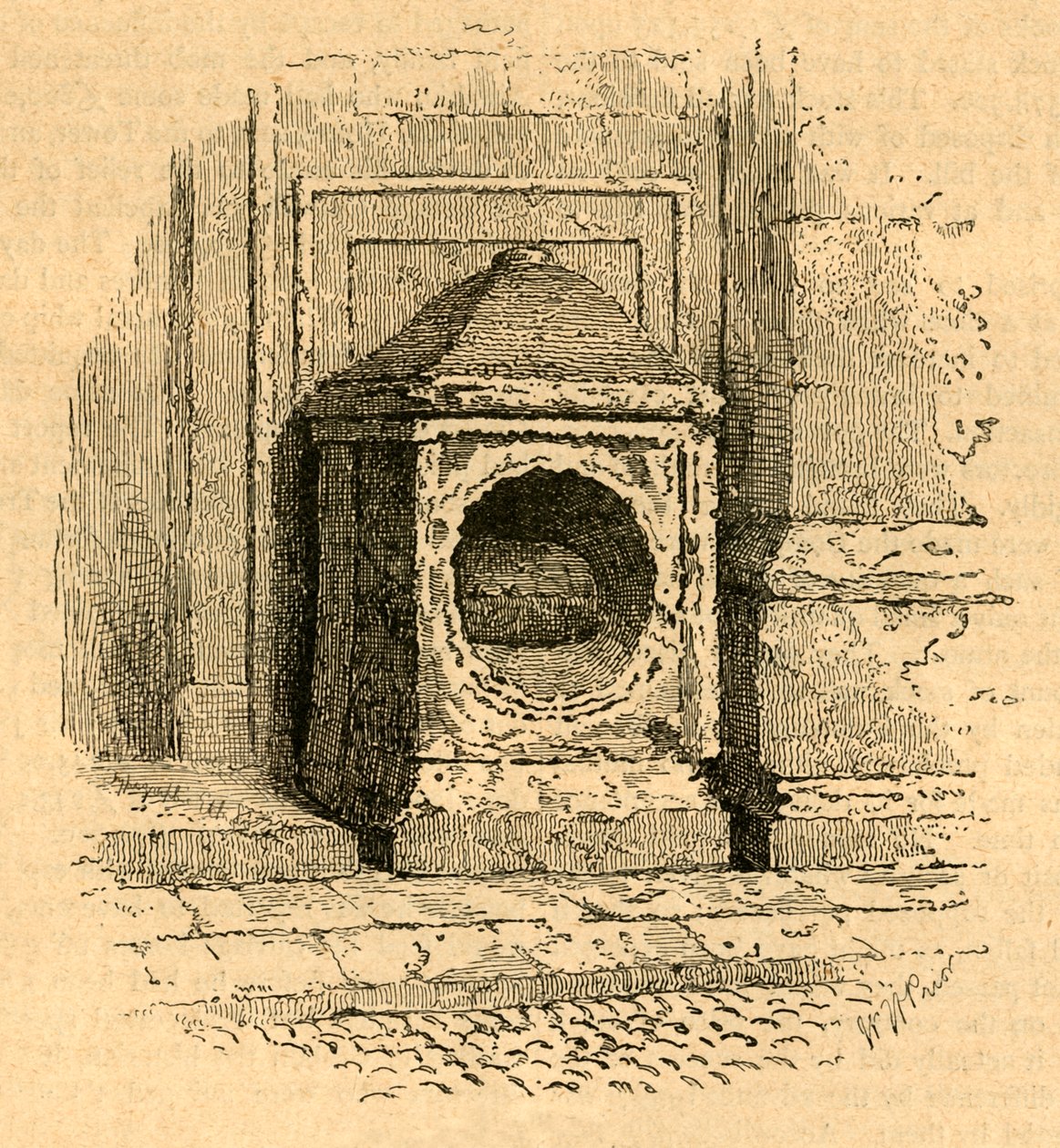 伦敦·斯通（London Stone），1897年。 作者 不明