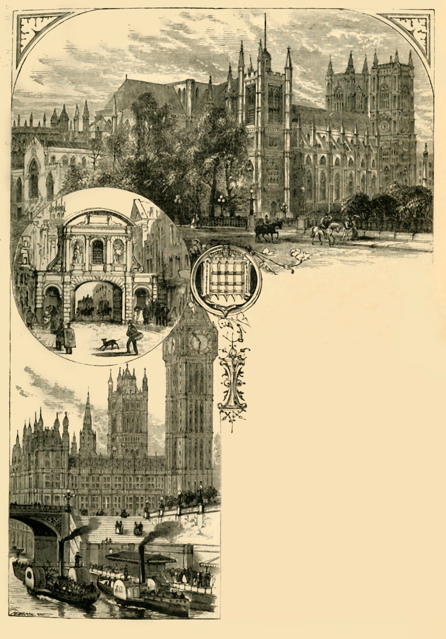 伦敦。威斯敏斯特和西郊，1881年。 作者 不明
