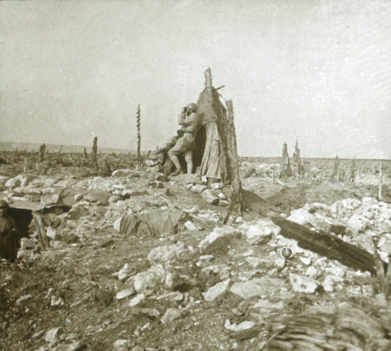 监视哨所，沃堡，法国北部，c1914-c1918 作者 不明