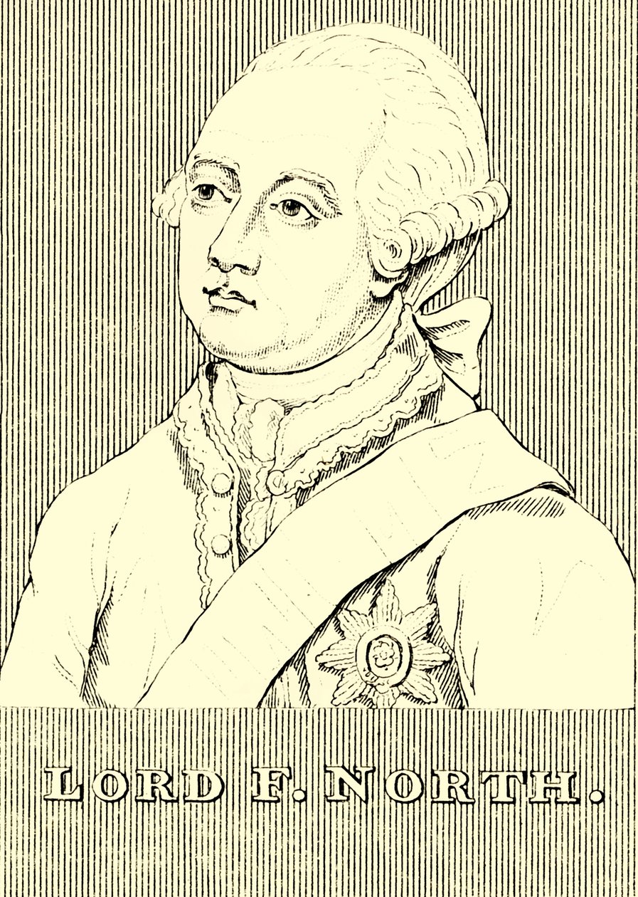 北勋爵（Lord F. North，1732-1792，1830）。 作者 不明