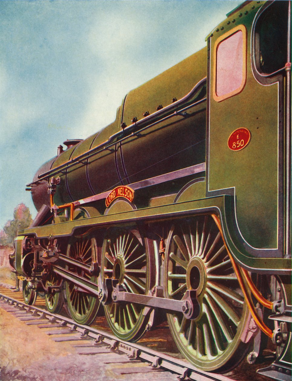 纳尔逊勋爵（Lord Nelson），南方铁路公司拥有的最强大的机车之一，1935-36年。 作者 不明