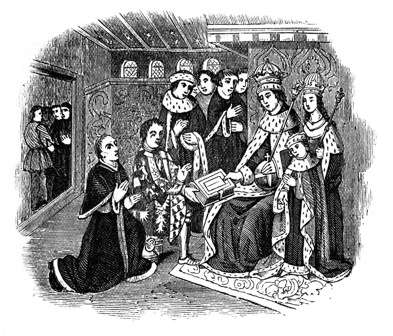 1510年，爱德华四世之前的里弗斯河和卡克斯顿 作者 不明