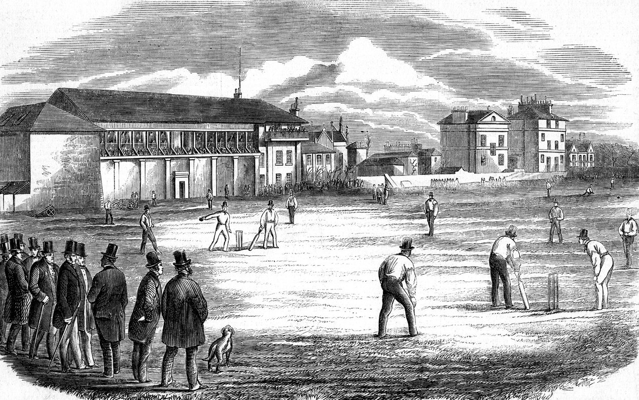 贵族板球场，伦敦，1858年 作者 不明