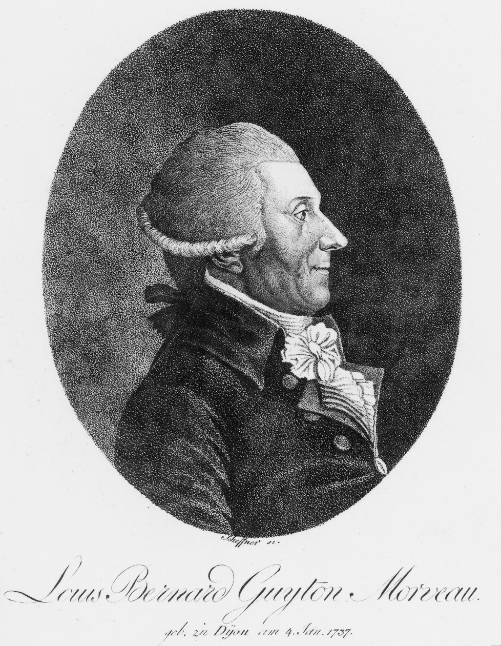 Louis Bernard Guyton Morveau，法国化学家和律师，约1800年 作者 不明