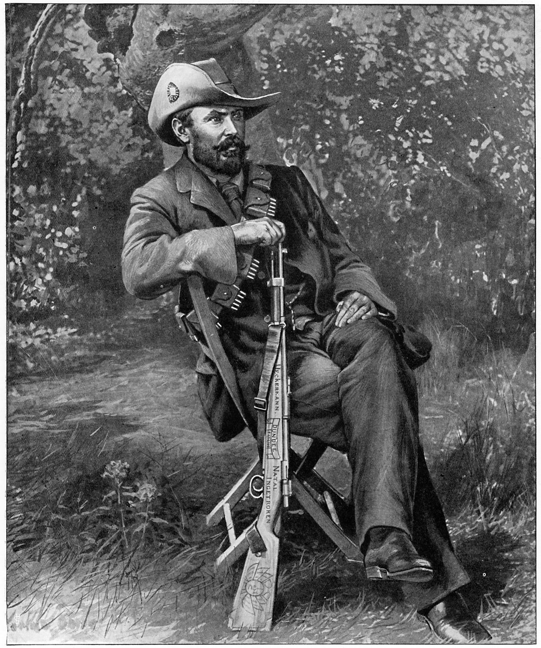 南非荷兰语士兵和政治家路易·波塔（Louis Botha），c1900年。 作者 不明