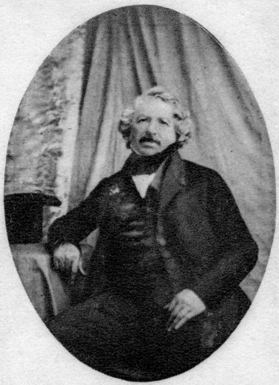 法国摄影先驱Louis Daguerre，c1845-1851 作者 不明