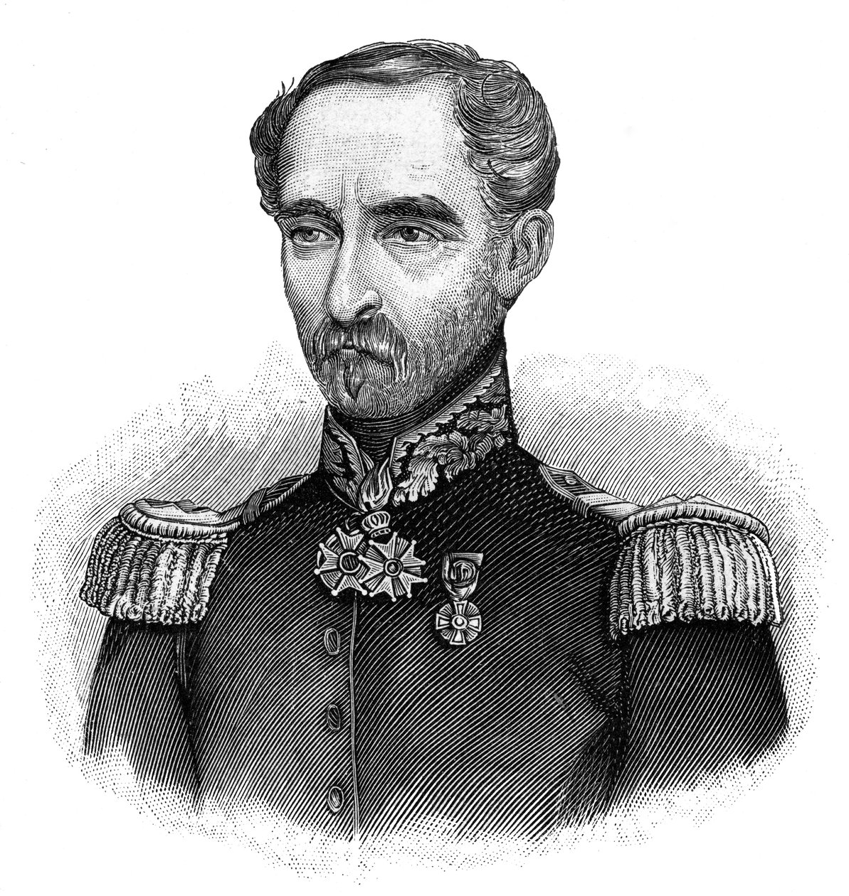 路易斯·欧仁·卡瓦涅克（LouisEugèneCavaignac）1802-1857，法国将军，1900年 作者 不明