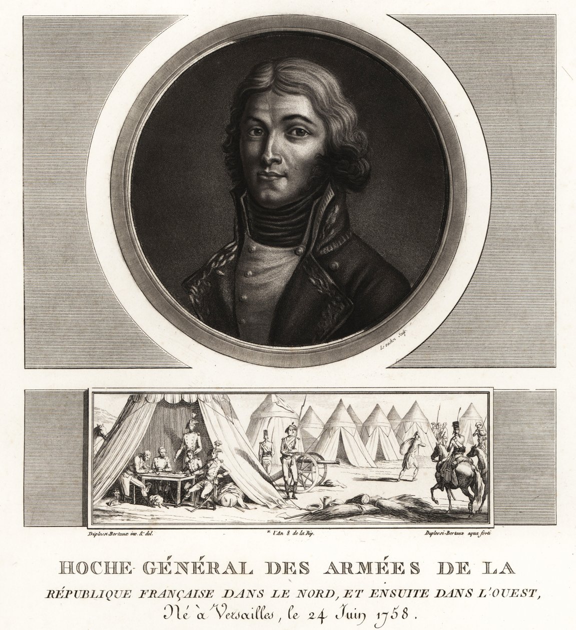 法国共和军革命将军路易斯·拉扎尔·霍什 (Louis Lazare Hoche) 于 1797 年在韦茨拉尔去世 作者 不明