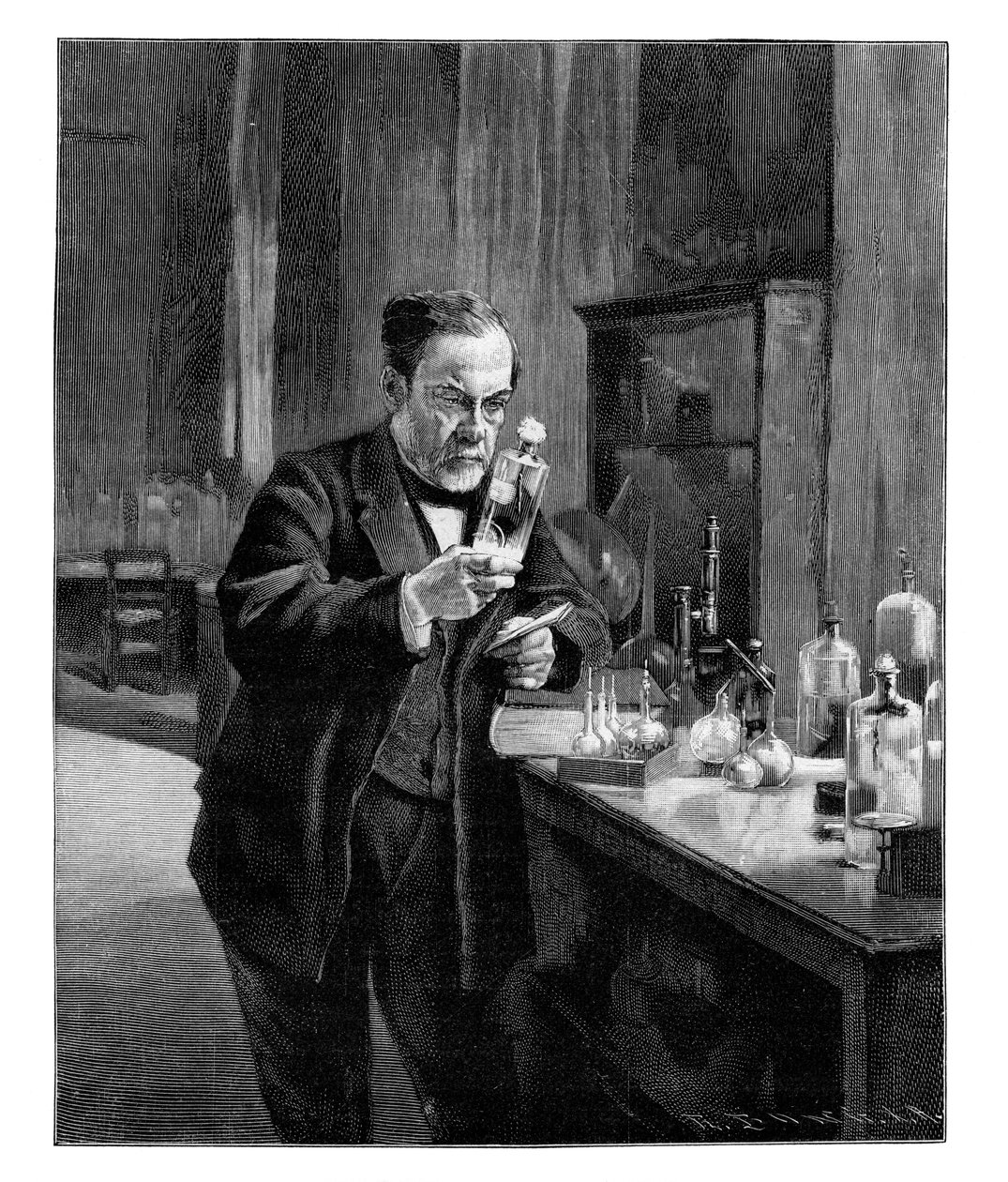 路易斯·巴斯德（Louis Pasteur），19世纪法国微生物学家和化学家，1900年 作者 不明