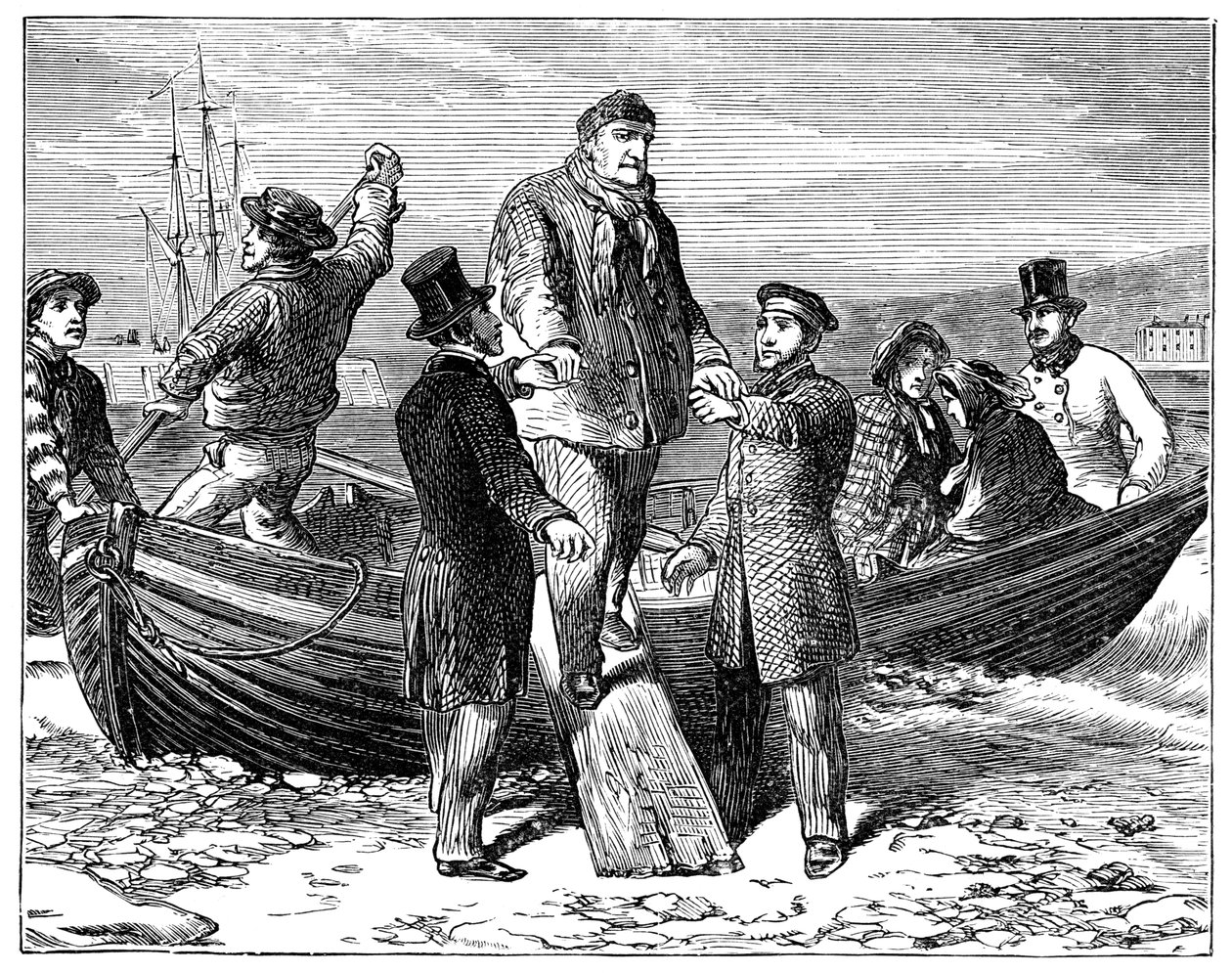 路易·菲利普（Louis Philippe）于1848年和1900年到达纽黑文 作者 不明
