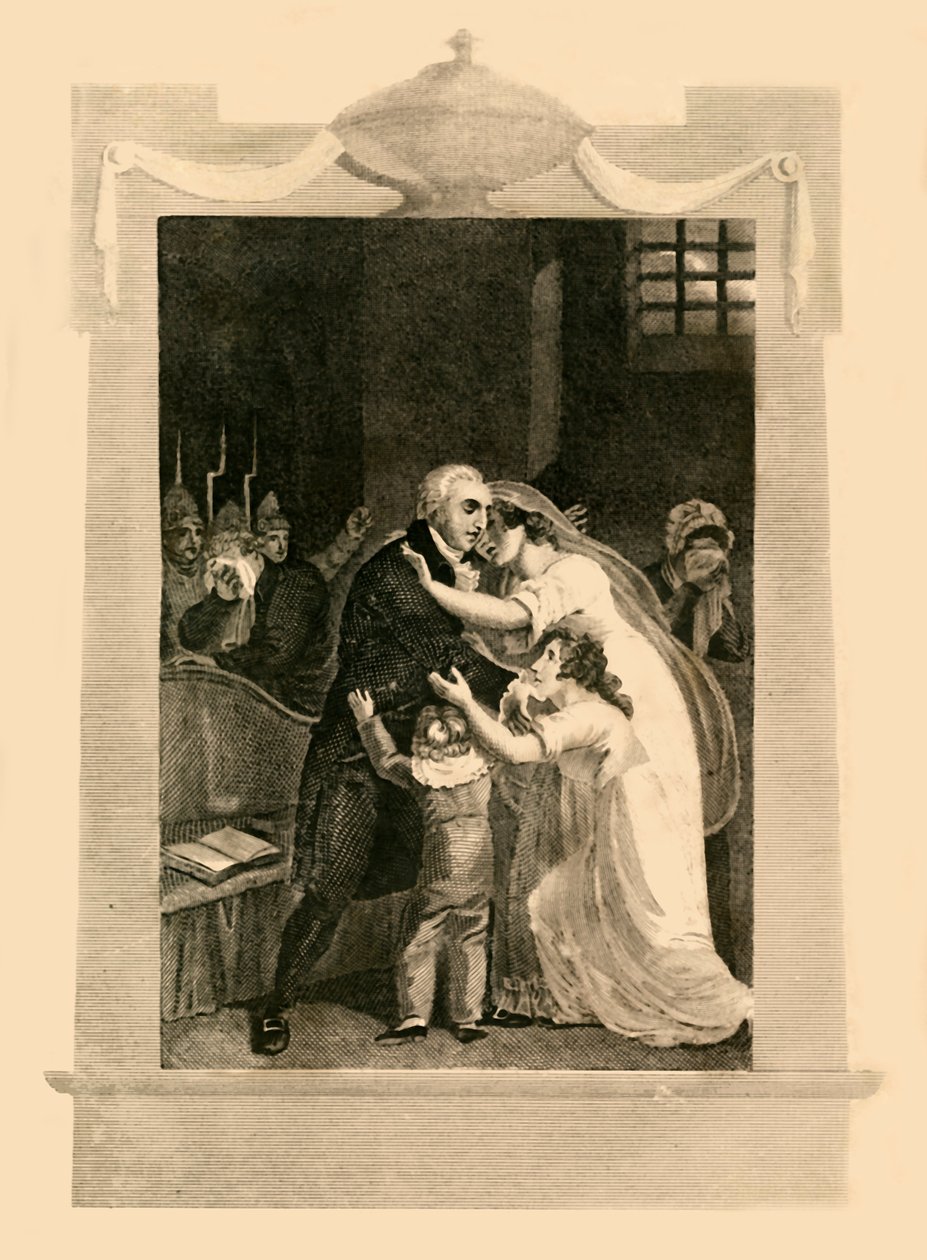 路易十六于1782年，1816年被处决之前，已离开家人。 作者 不明