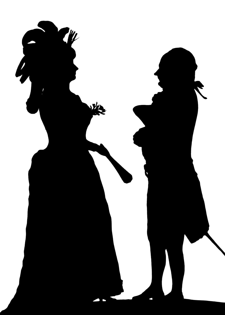 法国演员路易丝·孔塔（Louise Contat）和约瑟夫·达赞古尔（Joseph Dazincourt），1784年，1912年 作者 不明