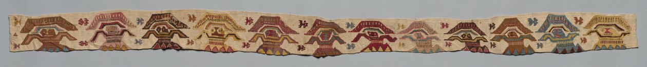 服装的下边框，1000-1470秒。 作者 不明