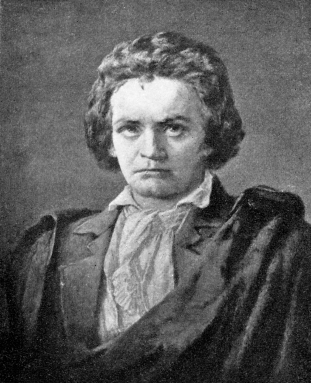 路德维希·范·贝多芬（Ludwig van Beethoven），1770-1827年，德国作曲家，1909年 作者 不明