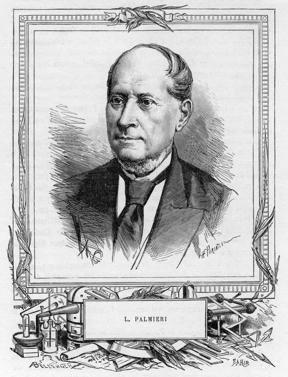 Luigi Palmieri，意大利地球物理学家，1893年 作者 不明