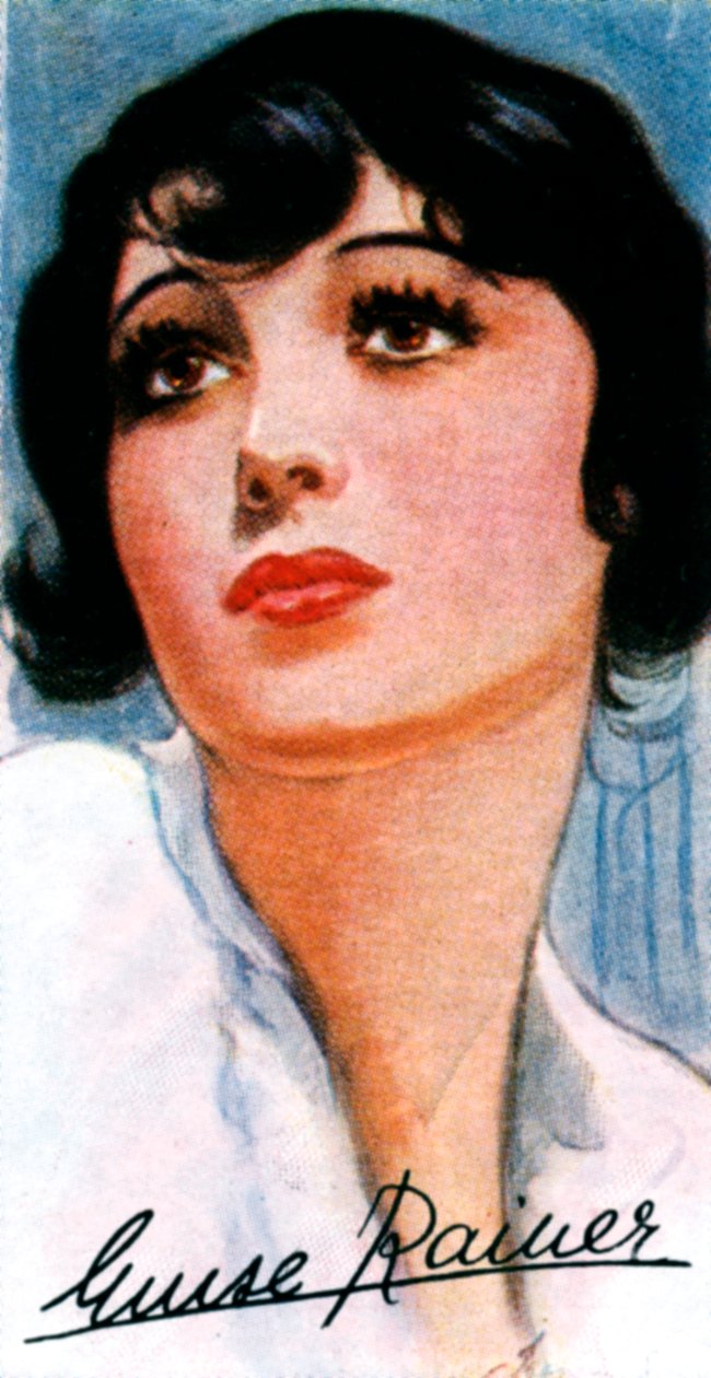 路易斯·雷纳（Luise Rainer），1910年，两次获得奥斯卡奖的电影女演员，二十世纪 作者 不明