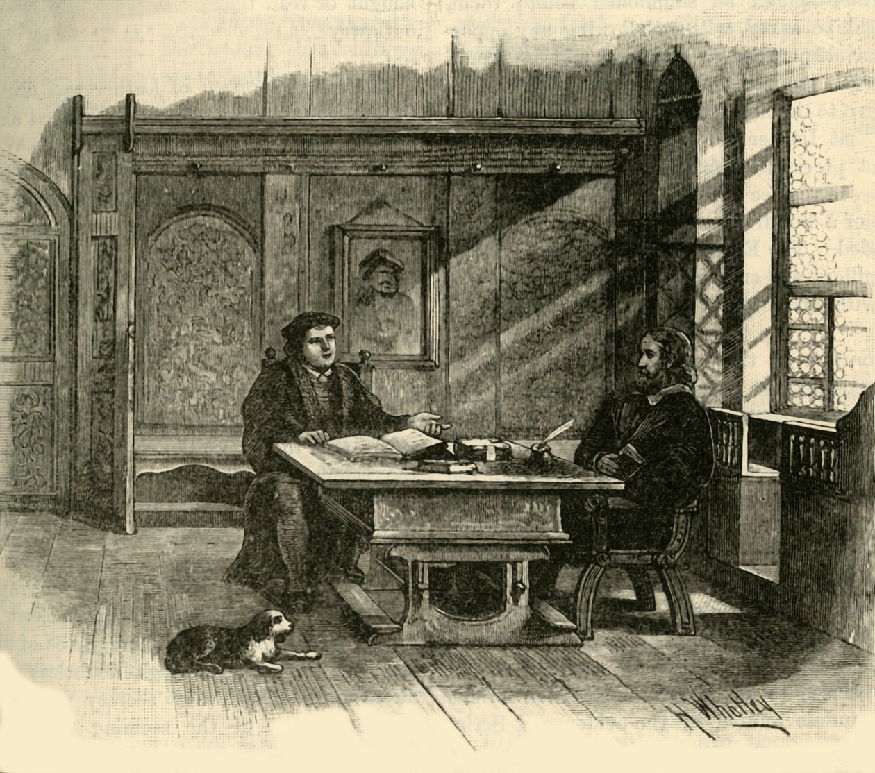 路德（Luther）和梅兰奇顿（Melanchthon），c1500-1520，1890年。 作者 不明
