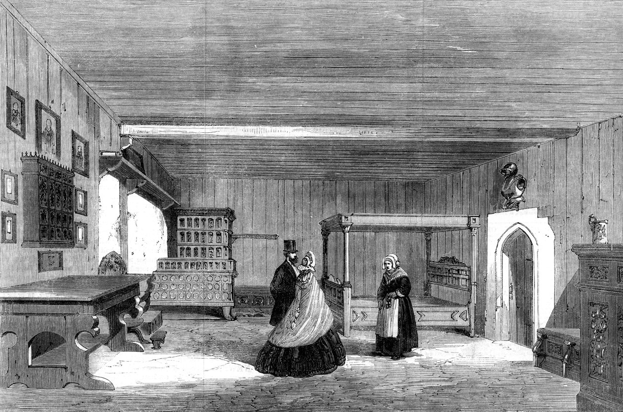 1862年德国艾森纳赫瓦尔特堡城堡的路德室 作者 不明