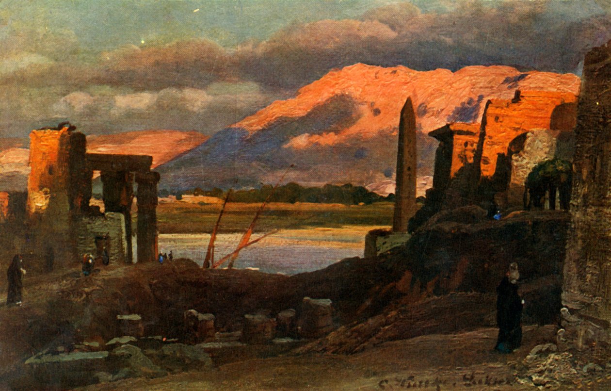 卢克索和底比斯山脉（c1918-c1939）。 作者 不明