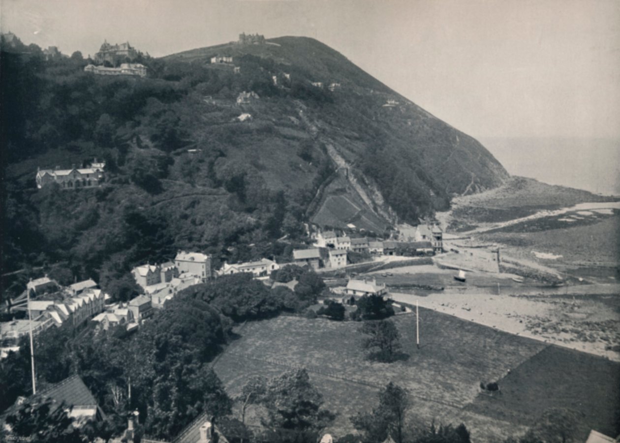 林茅斯-山上，上面展示林顿，1895年 作者 不明