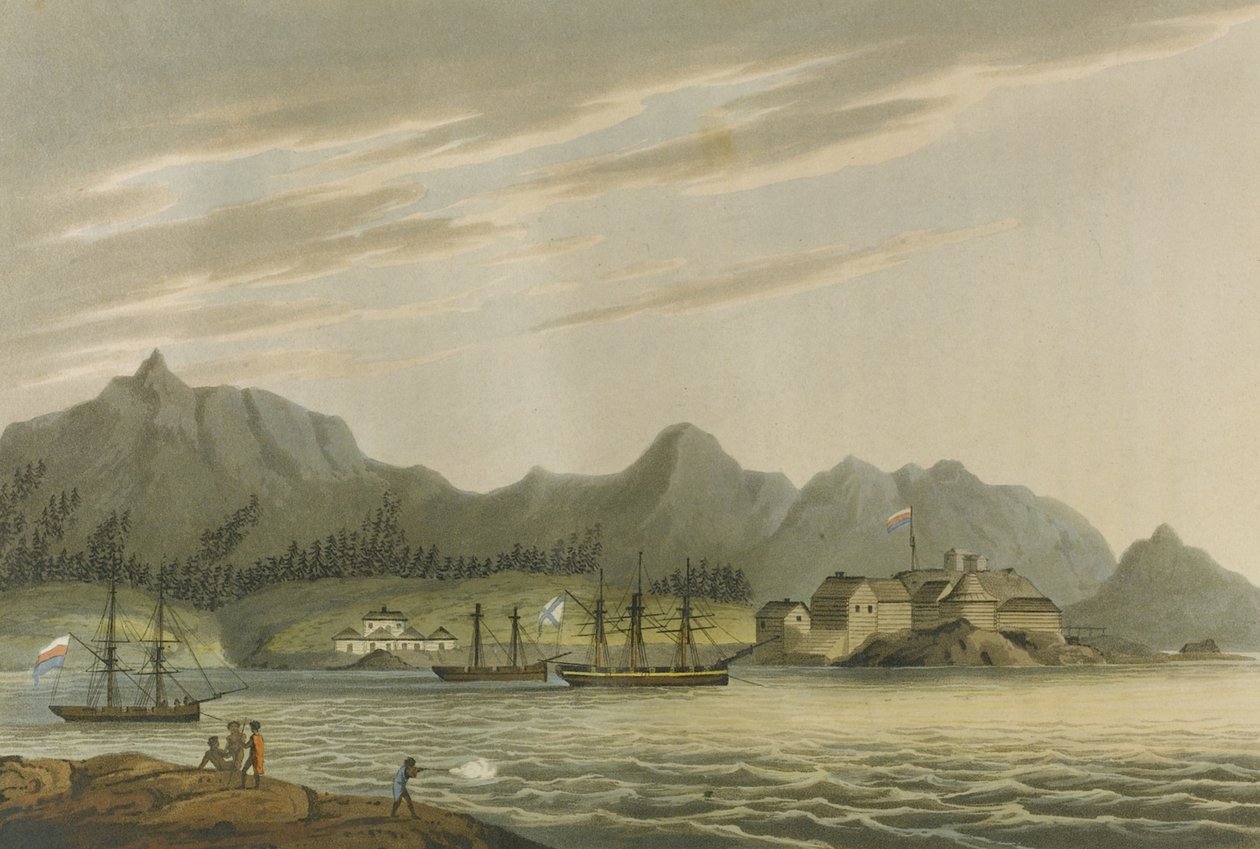Lysyansky：1803-06年环球航行，在内瓦船上 作者 不明
