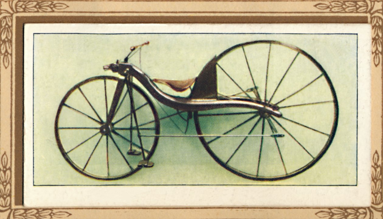 麦克米伦杠杆驱动的自行车，1839年，1939年 作者 不明
