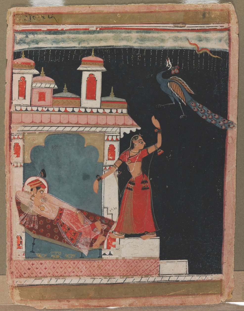 Madhu Madhavi Ragini，c。 1630年至1640年。 作者 不明