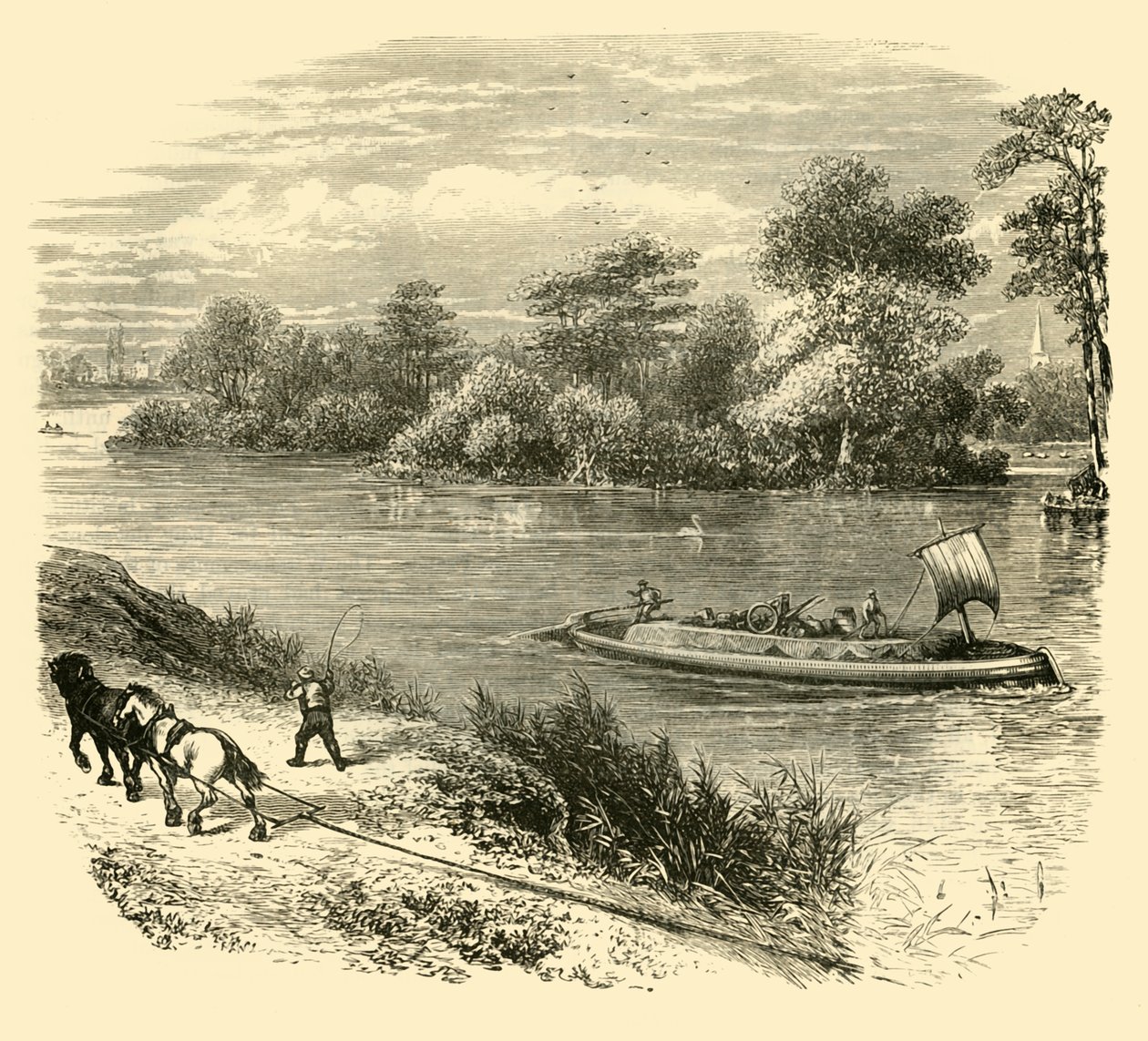 麦格纳·沙塔岛（Magna Charta Island），1890年。 作者 不明