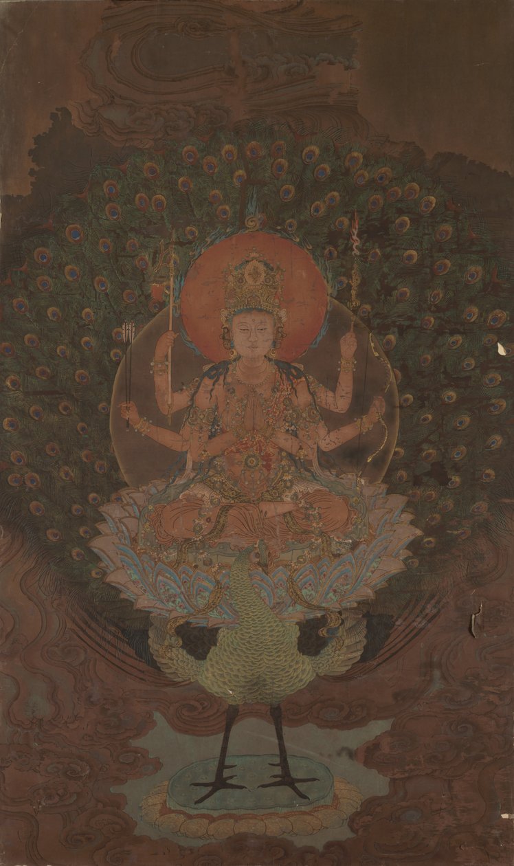 Mahamayuri Kujaku Myoo，1868-1912年。 作者 不明