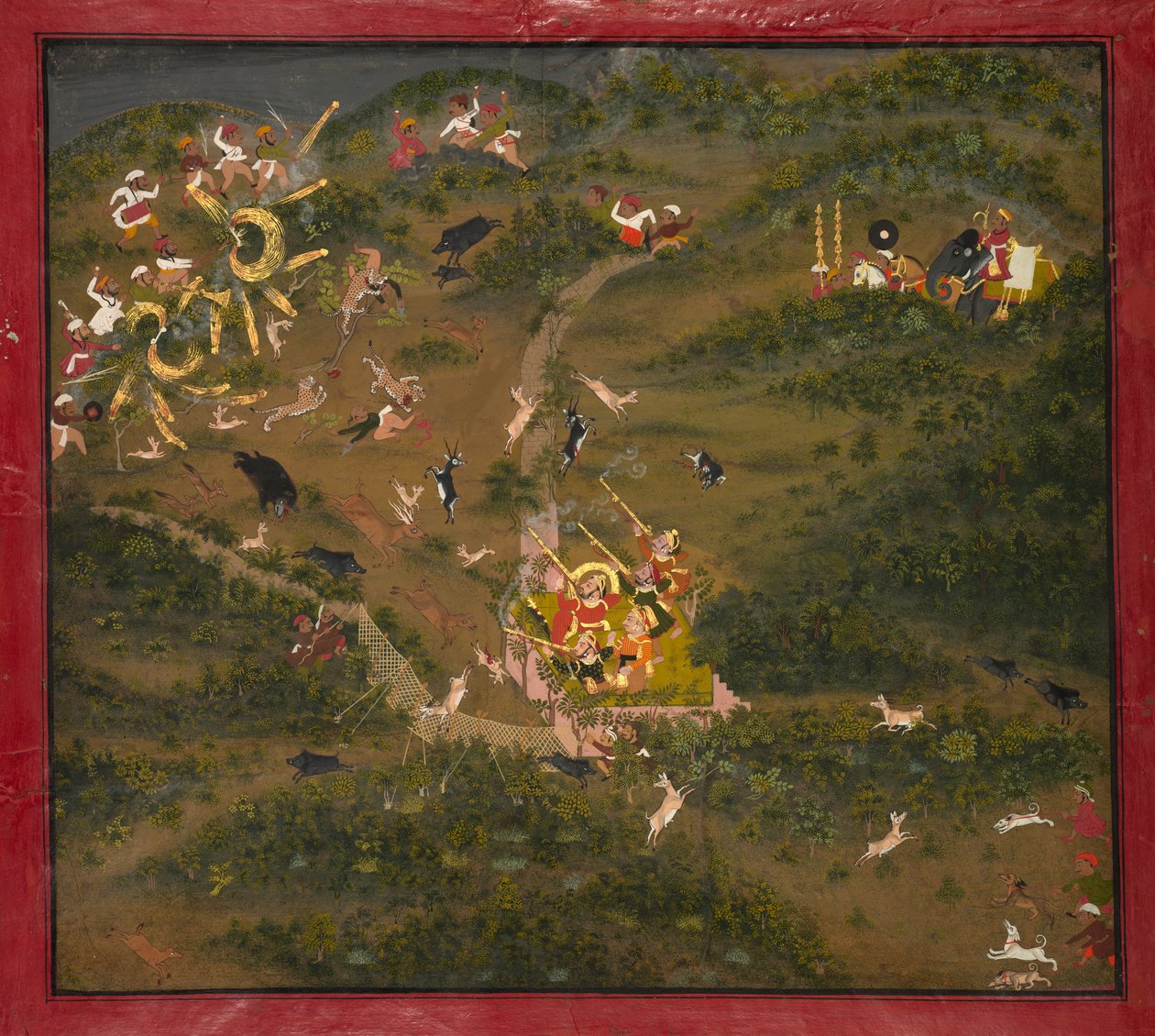 大君贾加特·辛格·亨特（Maharaja Jagat Singh Hunting），1743-1751年。 作者 不明