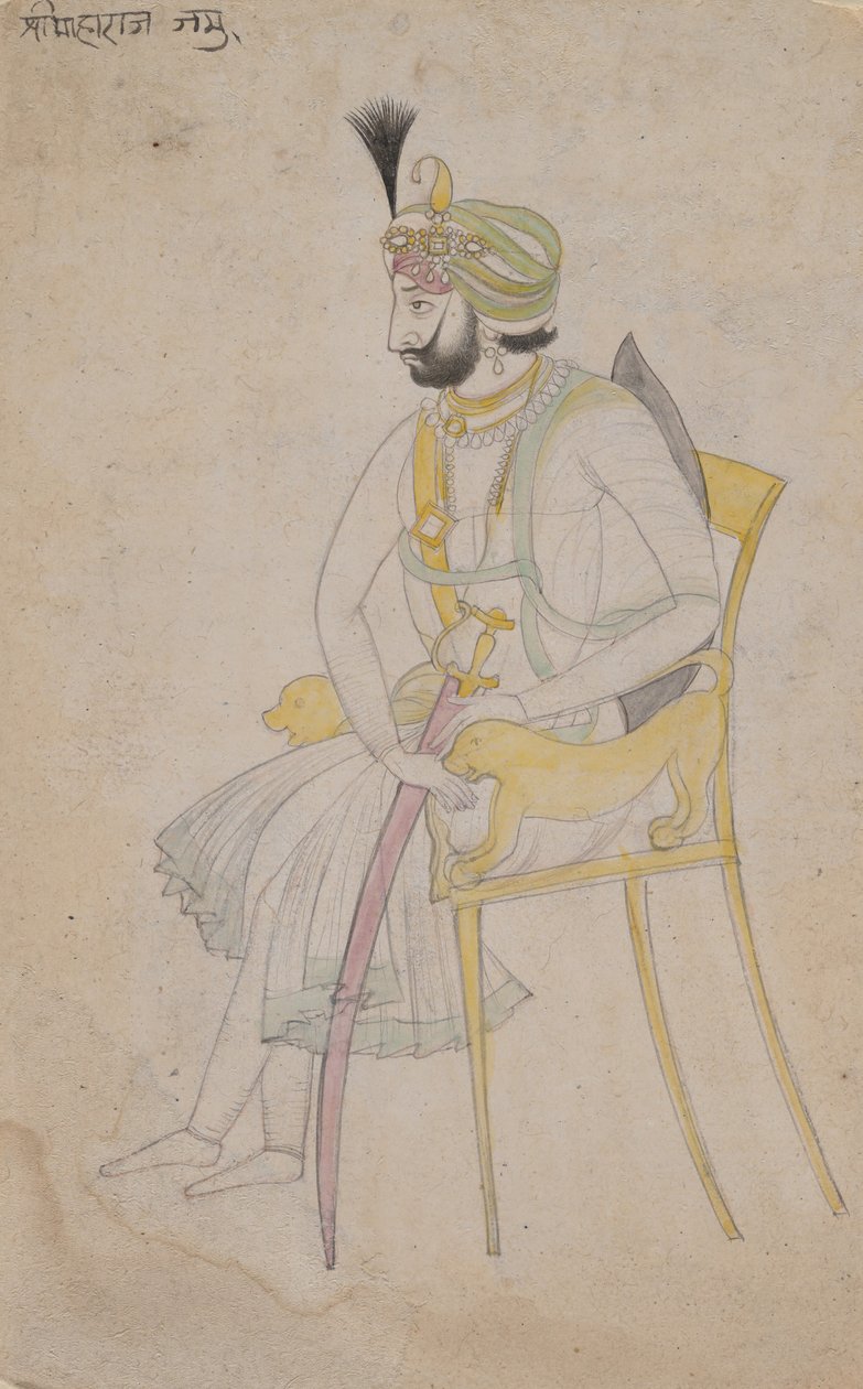 约瑟·兰比尔·辛格（Maharaja Ranbir Singh） 1860-80。 作者 不明